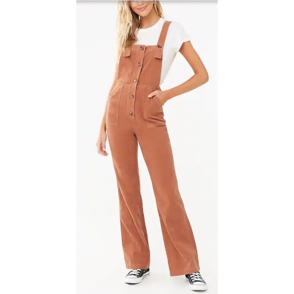 Mauve Corduroy Overalls